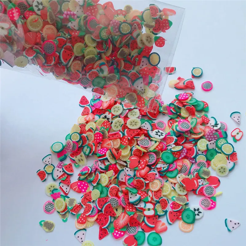 slime supplies Fruit Slices SoftScented Stress Relief Toy Sludge Toys For Slime Slime accessories #4AA23 (8)