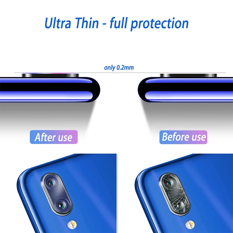 Защитное стекло 9H для объектива камеры Xiao Redmi 7 6A 6 Pro 5 Plus Len Защита экрана Pocophone F1 Mi