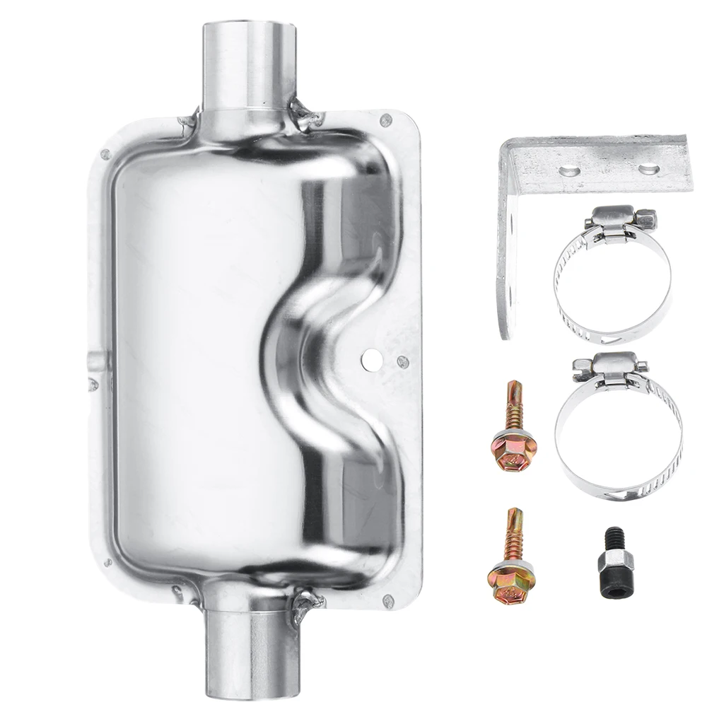24mm Diesel Heater Muffler With 2 Clips And Mounting Bracket For Eberspacher