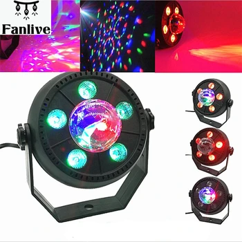 

10pcs LED Stage Light 11W RGB Music Sound Activated Automatic Rotating Magic Ball Projector Dancing Party disco light for DJ KTV