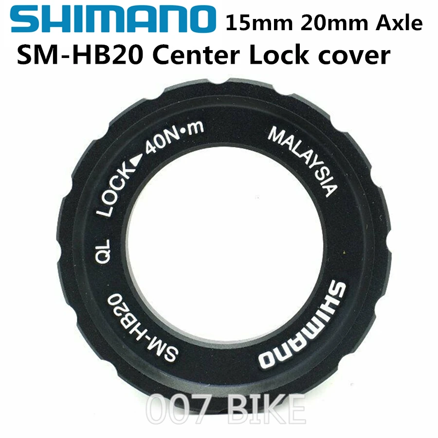 Shimano SM-HB20 Блокировка центра дискового тормоза ступицы ротора Блокировка для 15 мм 20 мм ось HB20 крышка центрального замка