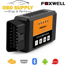 FOXWELL FW202 OBD2 ELM327 Bluetooth V1.5 PIC18F25K80 ODB 2 Автомобильный сканер кодов OBDII ODB2 ODB II инструмент сканирования ELM 327 V 1,5