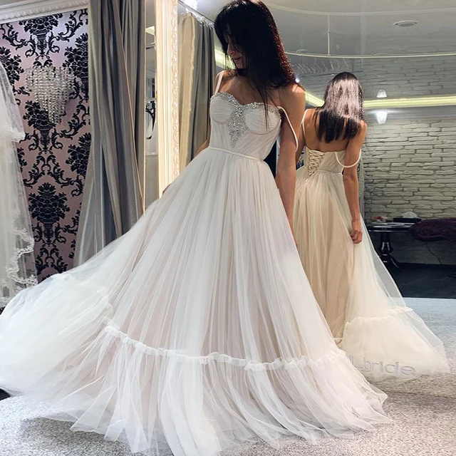 Elegante Uma Linha Princesa Vestidos De Casamento 2022 Querida Sem Mangas Vestido  De Noiva Rendas Apliques Vestido De Noiva Vestidos De Novia - Vestidos De  Casamento - AliExpress