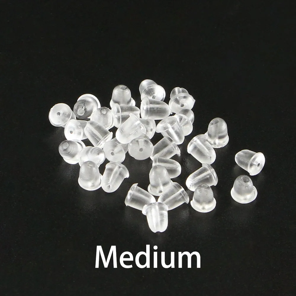 4 x 5mm 200 шт./лот резиновая серьга задняя силиконовая круглая затычка для ушей блокированные серьги колпачки задние пробки для самостоятельного изготовления деталей ювелирных изделий - Цвет: 4 x 5mm