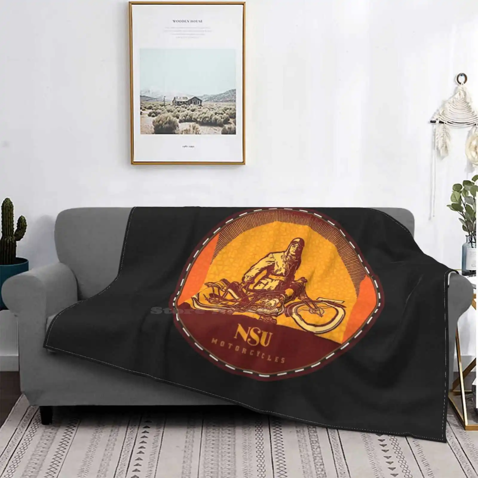 Nsu Motorcycles Soft Warm Throw Coperta Nsu Motorcycles Isle Of Man Norton Matchless Bike Club Festa Del Papà Compleanno Natale