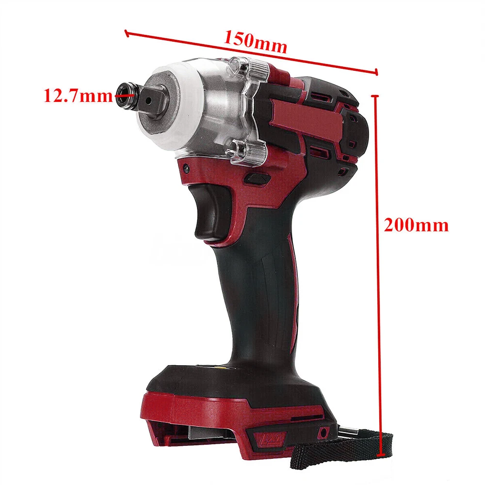 

1/2 inch Impact Wrench Cordless Brushless Electric Rechargeable Tungsten steel