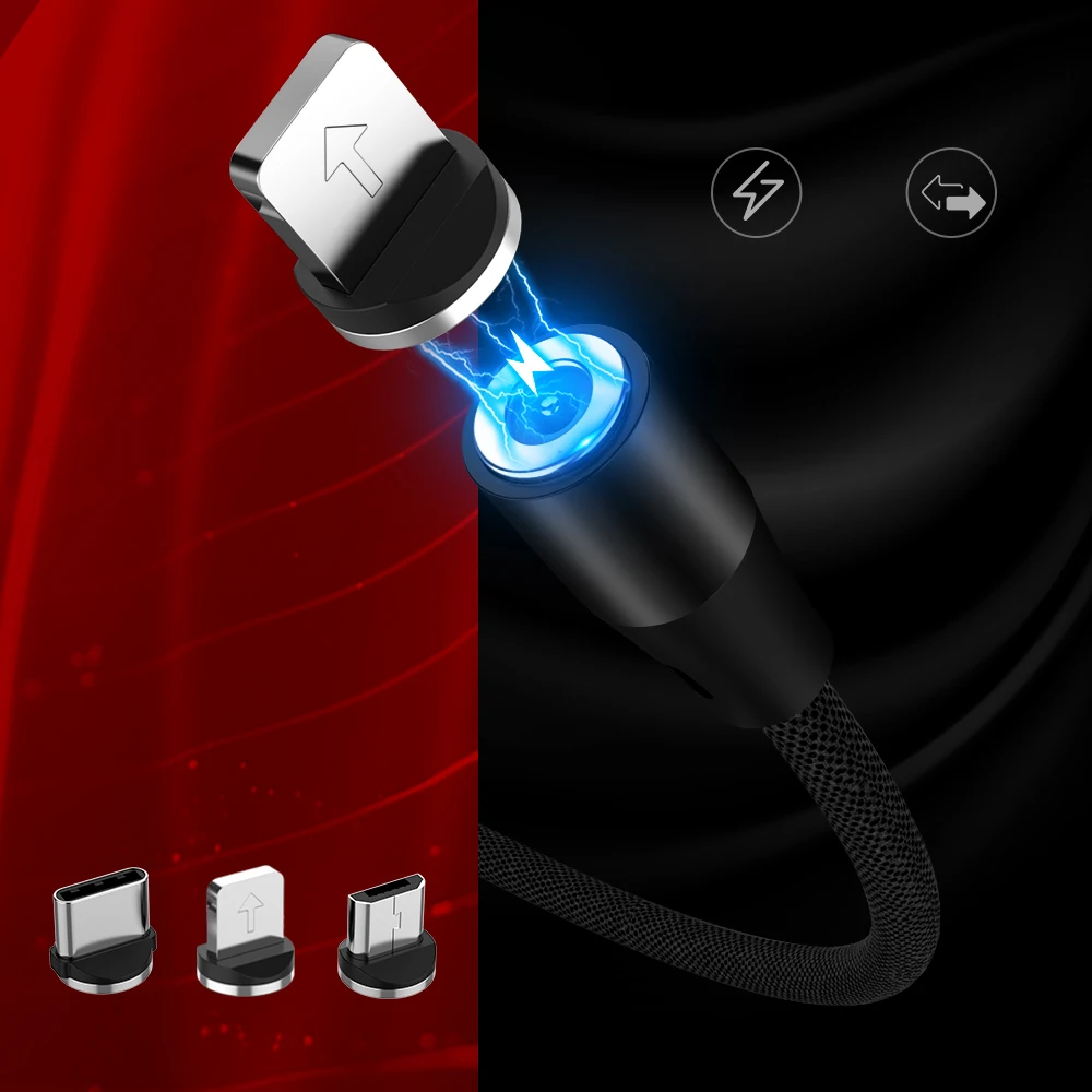

Magnetic Cable Fast For iPhone XS Fast Charging USB Type C Cable Magnet Charger Data Charge Micro USB Code For Huawe P20/Samsung