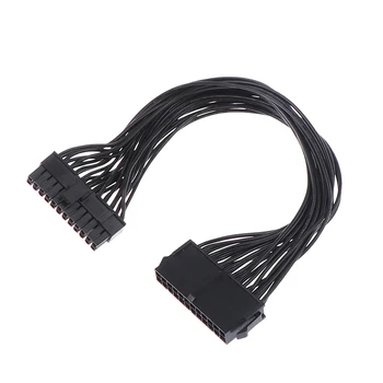 

ATX Motherboard Mainboard 24Pin PSU Power Supply Extension Cable 18AWG for PC DIY 32cm