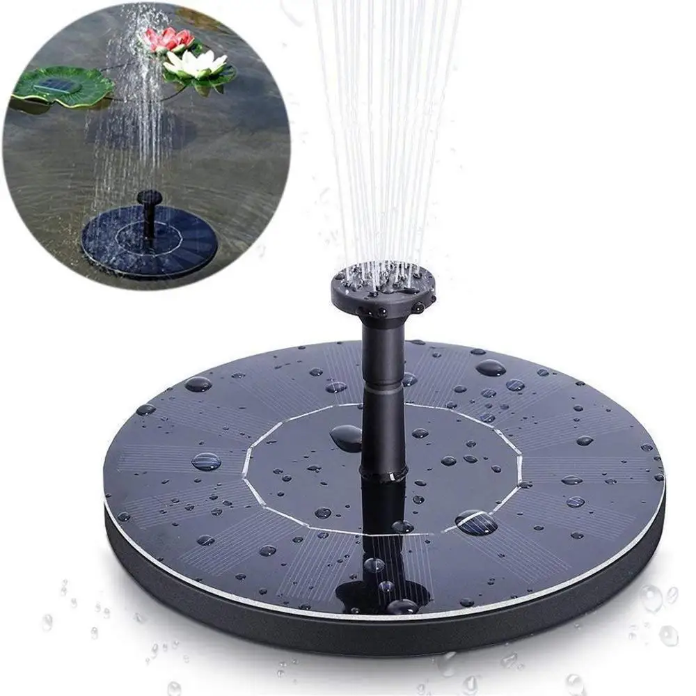

Garden Mini Solar Power Water Fountain Pool Pond 30-45cm Outdoor Solar Panel Bird Bath Floating Water Fountain Pump Garden Decor