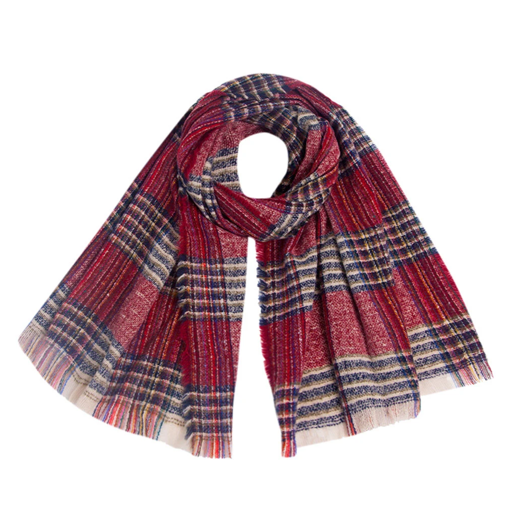 Hot 2019 New Spring Winter Scarf For Women Plaid Warm Cashmere Scarves Shawls Female Wraps Blanket Lady 919