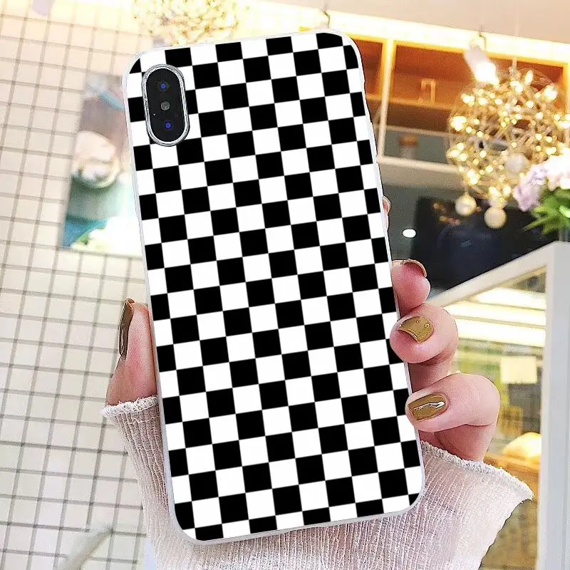 Black white Yellow Grid 