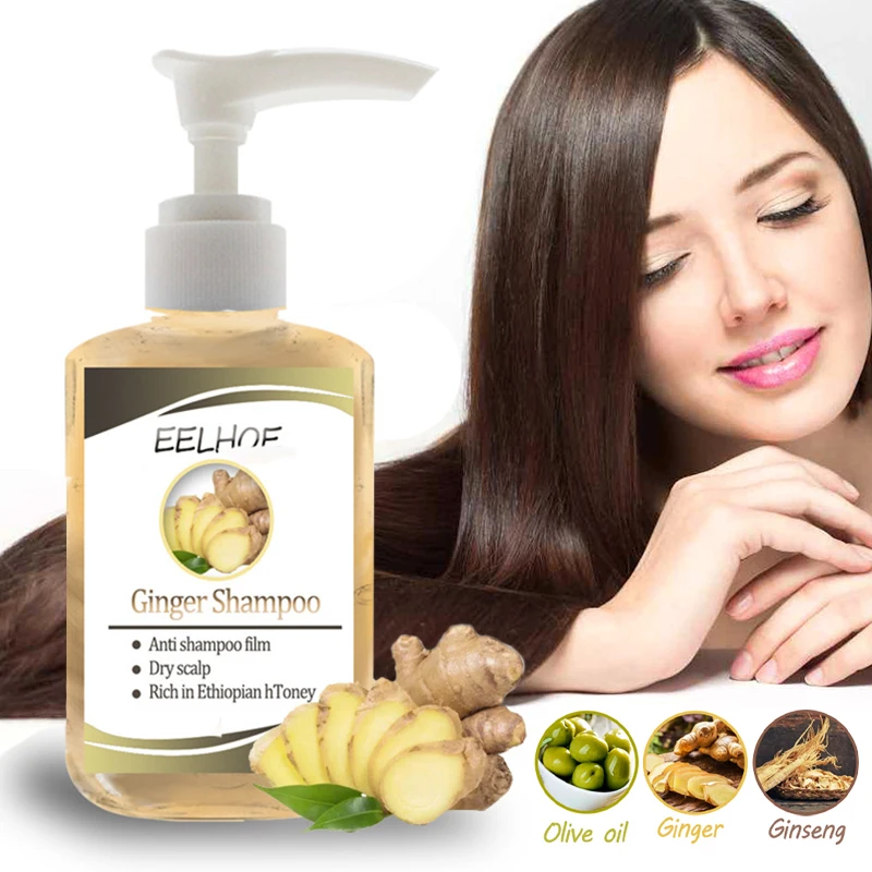 60ml Ginger Plant Hair Shampoo Hair Care Shampoo Reduce Hair Loss