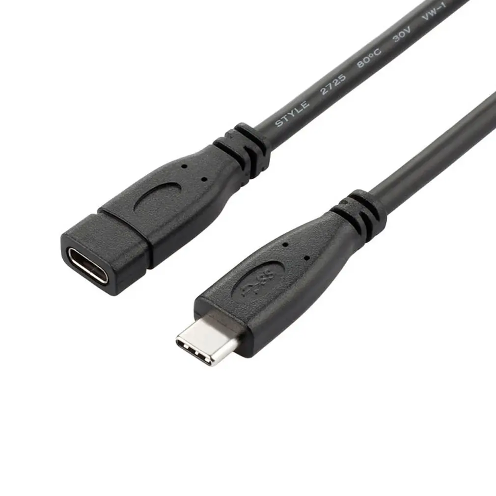 Сверхдлинный прочный кабель для передачи данных USB3.1 type-C для USB-C и женщин