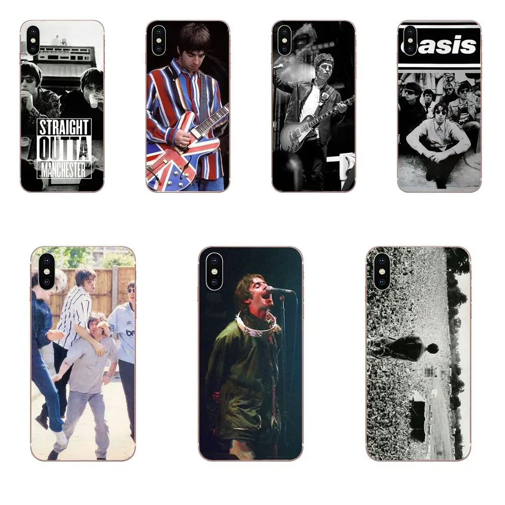Мягкий мобильный чехол для группы Oasis Apple iPhone 4 4s 5 5C 5S SE 6 6S 7 8 Plus X XS Max XR | Мобильные