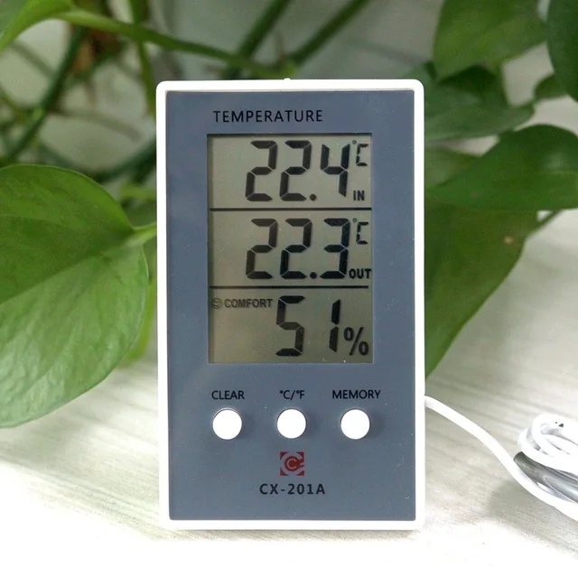 ЖК-цифровой Внутренний/наружный термометр гигрометр измерение температуры и влажности максимальное минимальное значение дисплея