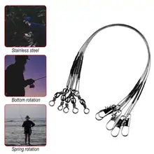 5 шт. 16 см 23 см рыболовные снасти приманка Трассировка проволока 15 см 23 см 30 см длина анти-укус рыболовная проволока с поводком из нержавеющей стали