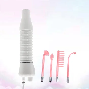 

High Frequency Wand High Frequency Electrotherapy Beauty Device Portable Manual Electrotherapy Stick with US Plug (Red Light)