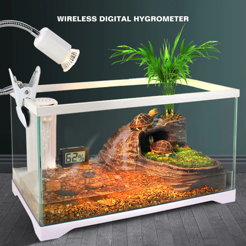 Электронный цифровой гигрометр термометр для аквариума с ЖК дисплеем мини