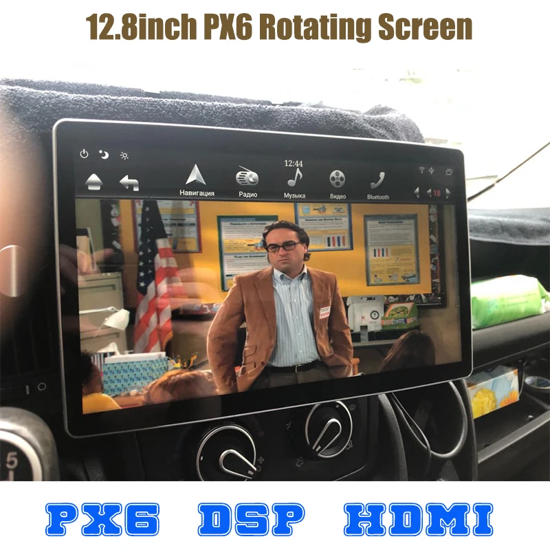 Универсальный автомобильный радиоплеер PX6 Tesla 2 din android 12 8 gps для toyota Mazda honda VW Suzuki