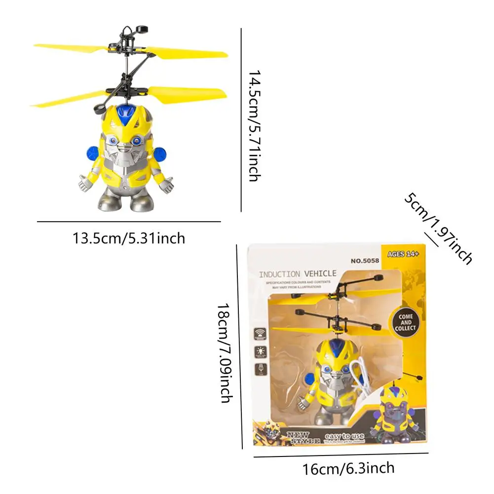 Flying Ball Fairy Drone Helicopter Toys For Kids Boys Girls Infrared Induction Colorful Mini Drone Ball Built-in LED Glow In The