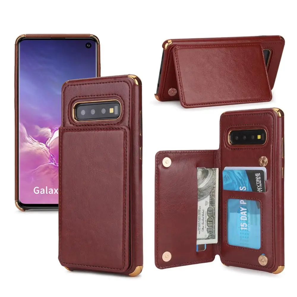 Чехол-Кошелек s для samsung Galaxy Note 10+ 9 S10 S9 Plus, ретро кожаный флип-чехол для телефона для Galaxy Note 10 S9 Plus - Цвет: BR