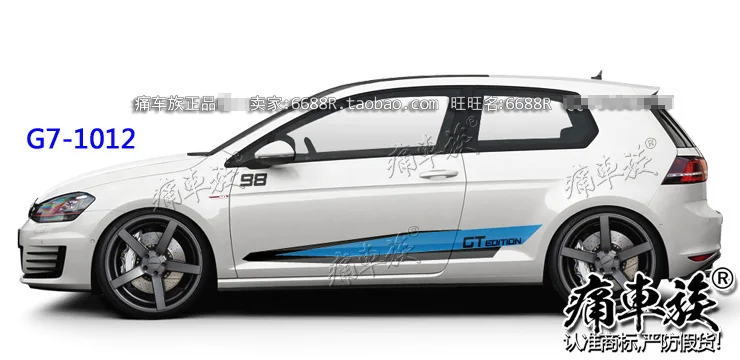 Автомобильные наклейки для Volkswagen Golf 6 Golf 7 Внешний вид кузова украшения модификации наклейки влево и вправо