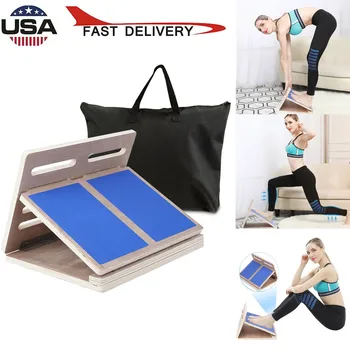 

4-level Adjustable Slant Board Wooden Calf Stretcher Incline Stretching Ankle