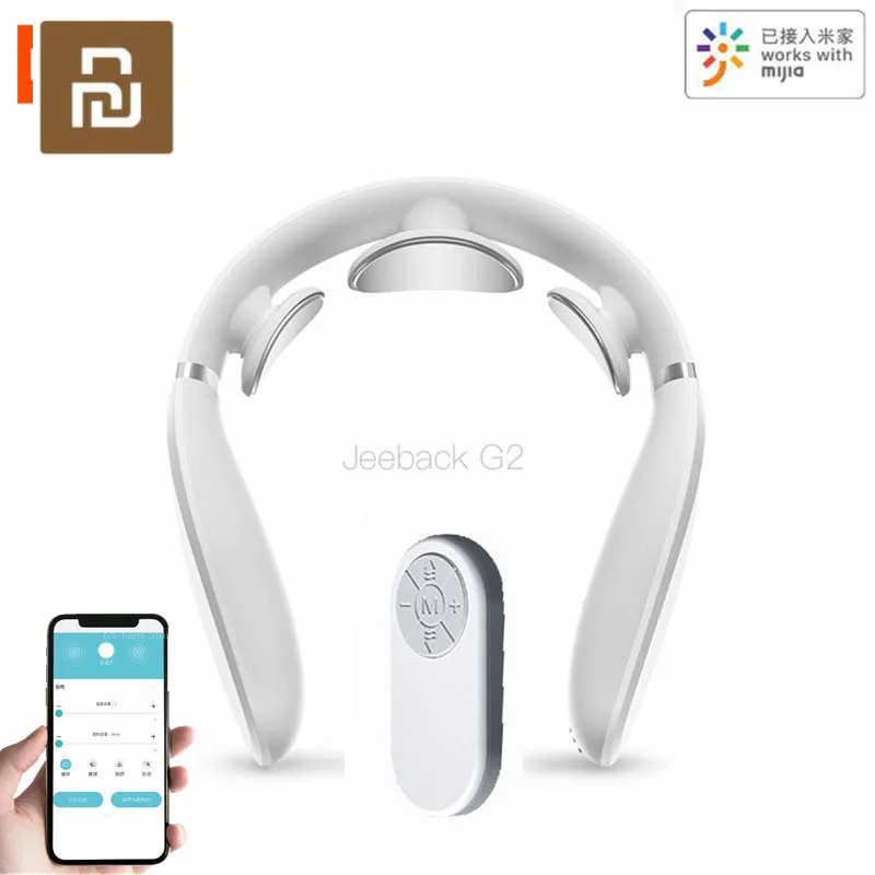 Массажер Youpin Jeeback для шейного отдела позвоночника G2 TENS импульсный массажер спины