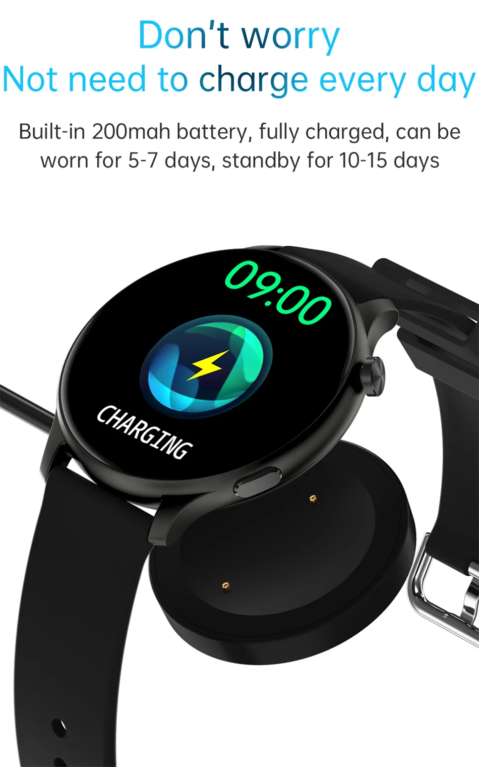 2022 New Bluetooth call Smart Watch Women Men Dynamic dial Information Remind Sports Multifunctional Waterproof Smartwatch+Box
