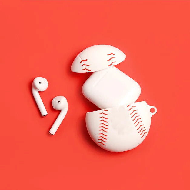 Мягкий чехол-карабин для бейсбола, футбола, баскетбола для AirPods 1& 2