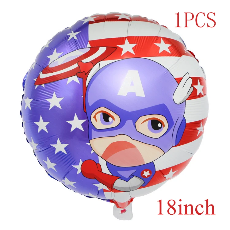 balloon C 1PCS Супер герой вечерние принадлежности приглашения подарочная коробка воздушные Шары Баннер соломенная Подарочная сумка торт Топпер бутылка для воды День рождения украшения - Цвет: balloon C 1PCS