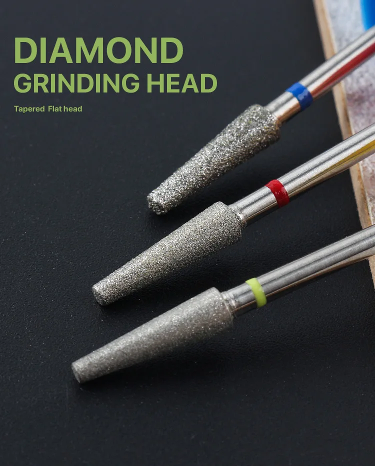 Description Picture 5 of itemDiamond Milling Cutters For Manicure Carbide Trapezoid Nail Drill Bits Equipment Tools