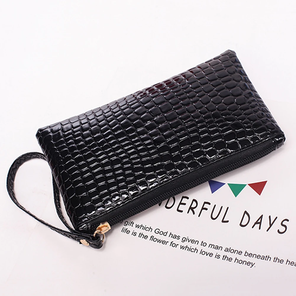 Women Wallets Fashion Lady Wristlet Handbags Long Money Bag Zipper Coin Purse Cards ID Holder Clutch Woman Wallet PU Leather - 5