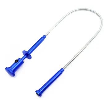 

Sewer Cleaning Grapple Home Stretchable Iron Toilet Gadget Gripping Claw LED Light Magnetic Flexible Spring Rod