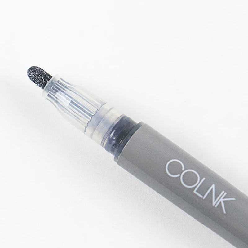 Dark grey 8 Color Double Line Outline Pen Highlighter Marker Pen for Card Writing Drawing P7Ding - Color: Dark grey