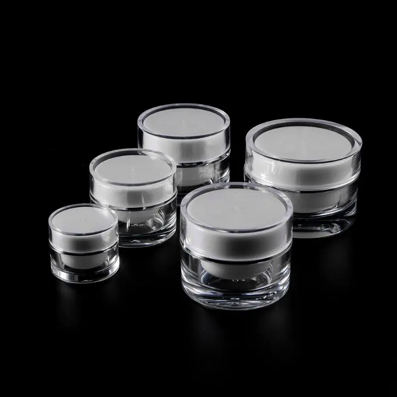 

1PC Acrylic Container Packing Cosmetics Refillable Bottles Empty Capsule Bottle X5XC