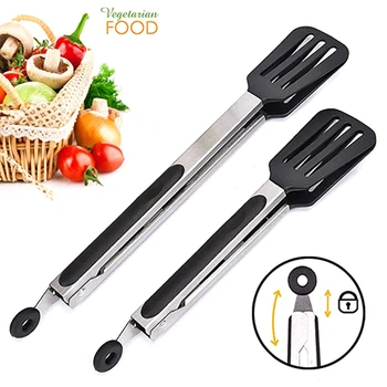 

1Pcs 9 "/12" Multifunctional Silicone Food Clip Steak Clip Food Clip Black Fried Steak In Family Kitchen Food Clip Bread Clip