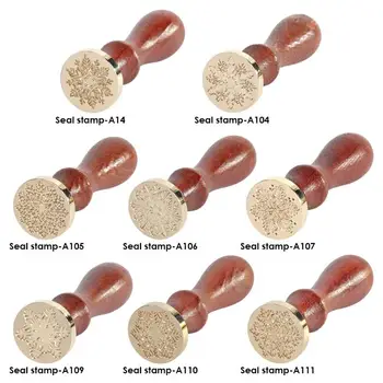 

Retro DIY Pattern Wax Seal Snowflake Painting Stamp Durable for Scrapbooking Envelope Handbook Wedding Stamp Gift Cards