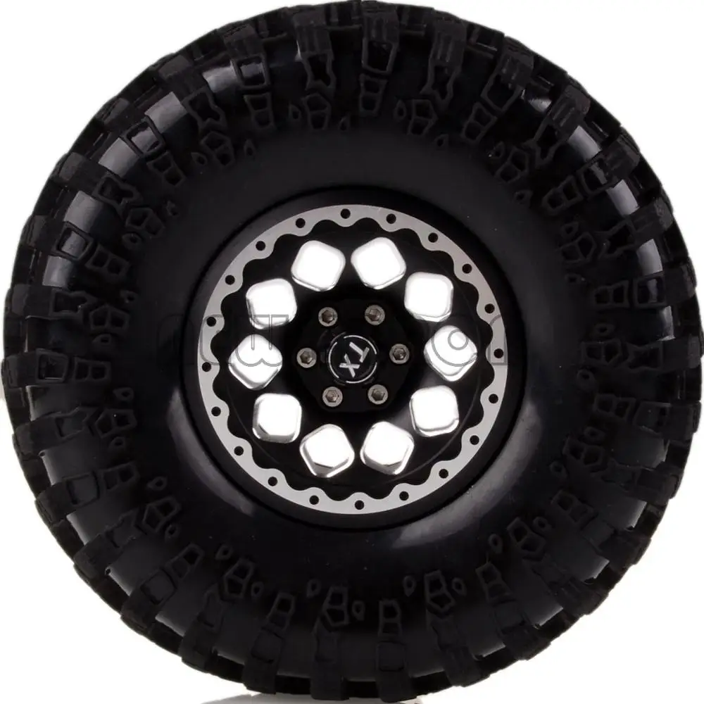Новые ENRON 4 шт алюминиевые 2," Beadlock колеса диски и супер Swamper Rocks 125/128/132 мм шины для 1/10 гусеничный осевой Traxxas