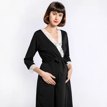 

Big Size Pregnant Women Nightdress Maternity Sleepwear Feeding Chemise Sleeping Robe Dress Nightgown Sleep Wear