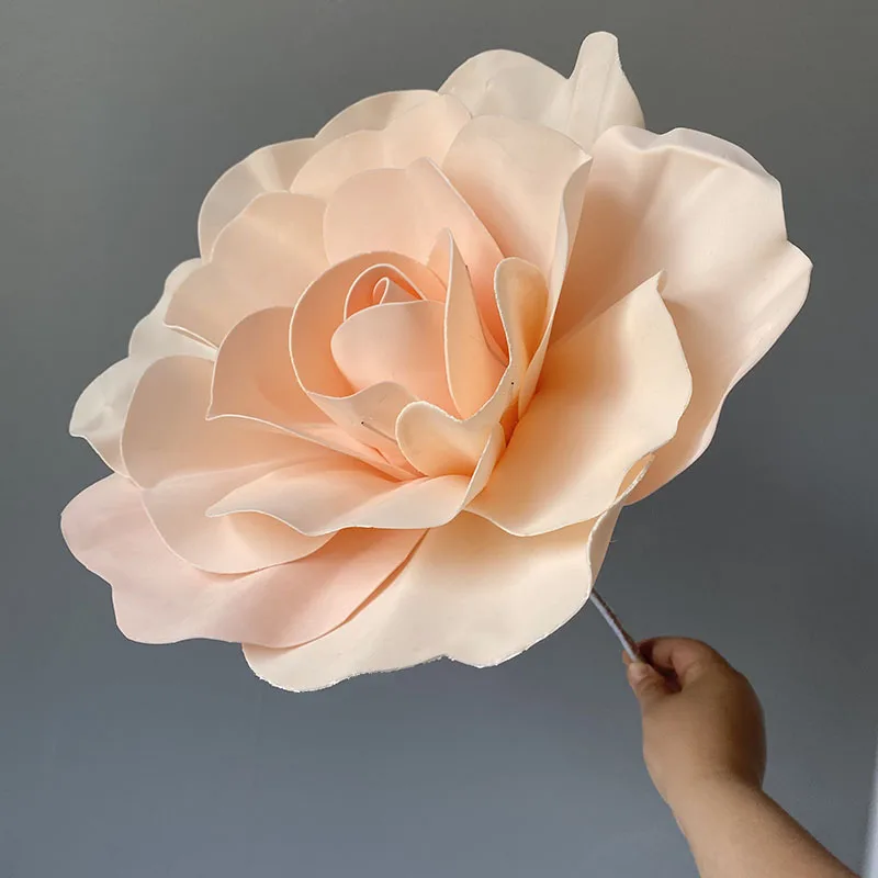 Rosa Artificiale VERITA Arancione, Altezza 65 Cm, Fiore Finto In Seta, Per Decorazione Casa E Interni, Con Stelo, Senza Vaso - 2