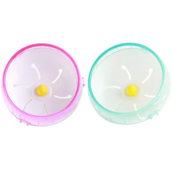 

Pet Hamster Running Disc Toy Silent Rotatory Jogging Wheel Pet Sports Wheel Toys Cage Accessories