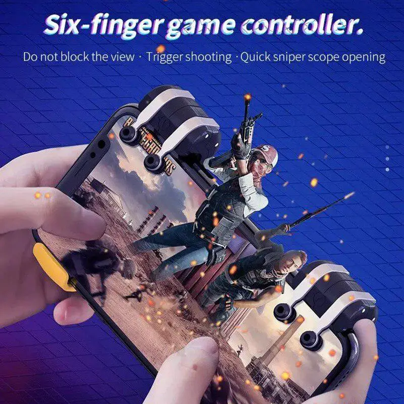  2PCS Mobile Phone Gaming Trigger for PUBG L1R1 Gamepad Shooter Controller Joystick Fire Button for 