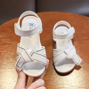 

kids shoes Girls sandals summer new Korean girls non-slip beach shoes big children students casual sandals School