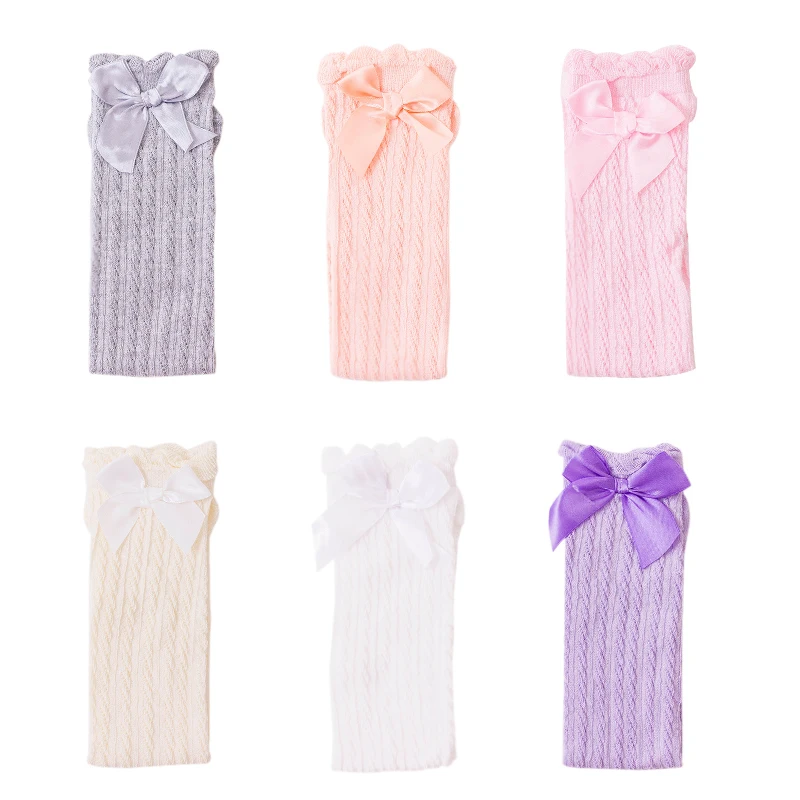 6 шт./партия Детские хлопковые Гольфы с бантом|Колготки и чулки| |