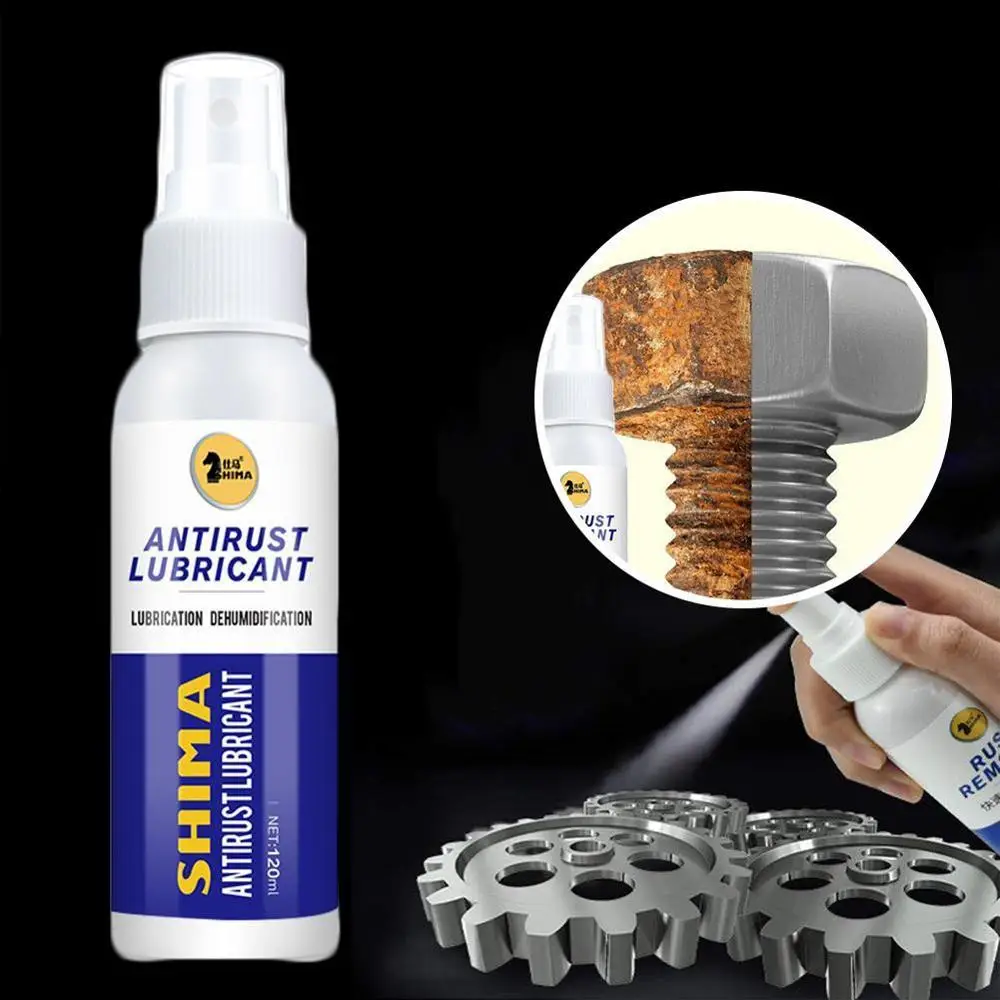 

120ml Rust Remover Window Rust Inhibitor Wheel Hub Screw Derusting Spray for Derusting Metal Parts Car Maintenance