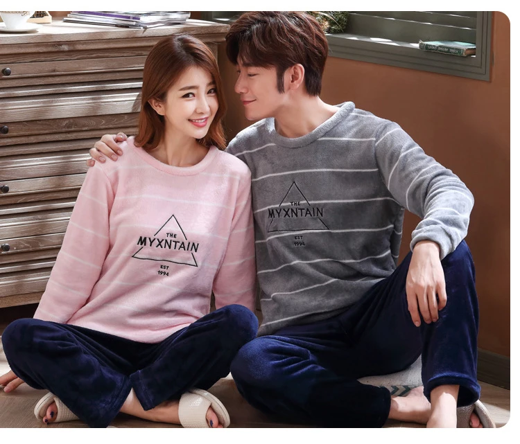 大码法兰绒套装_10