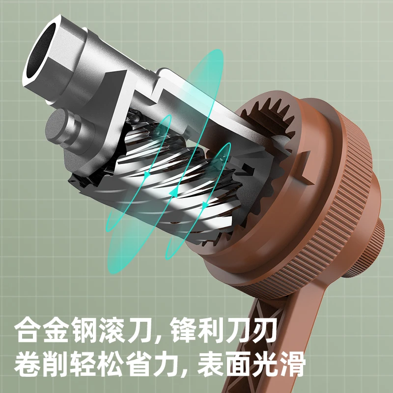 Deli Pencil Sharpening Retro Audio Modeling Manual 5-block Pencil Sharpener pencil sharpner Stationery Items Back To School