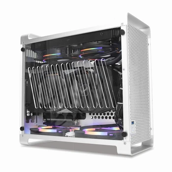 

METALFISH G5 Plus Water Cooling Mini ITX Case Gaming Computer Cases Support SFX PSU 30cm Graphics Card 240 WaterCooling 3.5'Disk