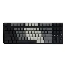 YMDK черный серый градиент 87 ключ пустой набор толстый PBT OEM профиль колпачки для MX TKL 61 механическая клавиатура